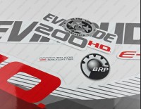 Evinrude 200HP E-tec HO 2011-2014 White Cowl Outboard Decal Kit Evinrude 200HP E-tec HO 2011-2014 White Cowl Outboard Decal Kit